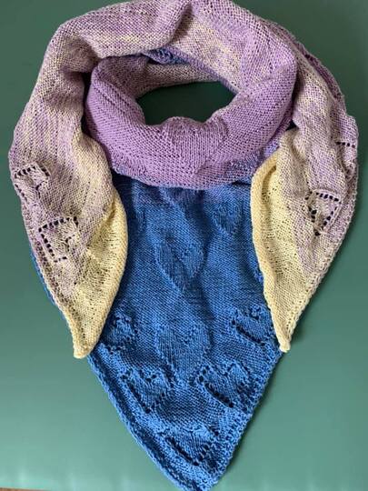 Strickanleitung Tuch "Herzallerliebst"