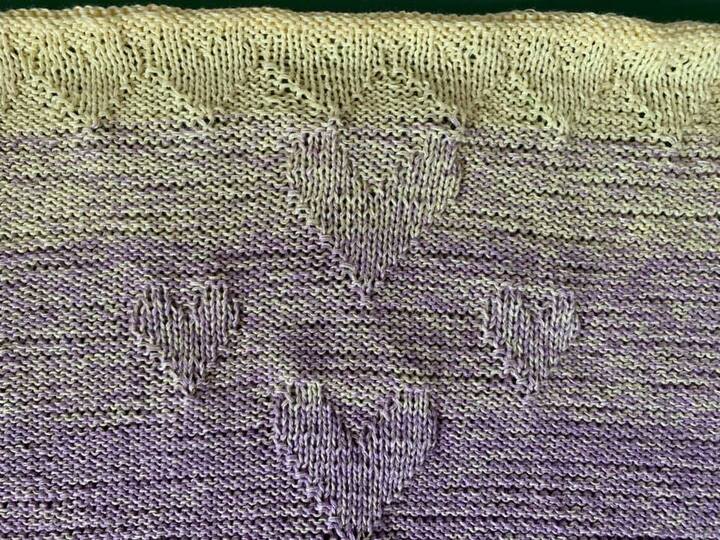 Strickanleitung Tuch "Herzallerliebst"