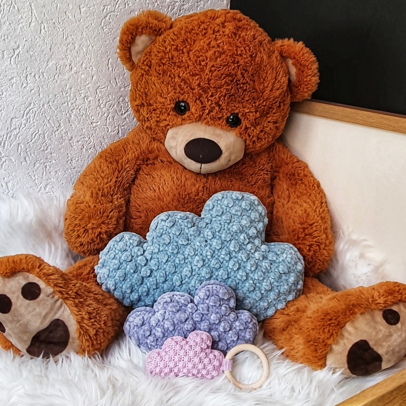 Crochet Pattern Cloud Pillow (big / small) + Babyrattle - Image 11
