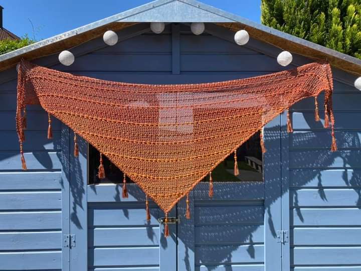 Häkelanleitung Dreieckstuch "Funny Spring"