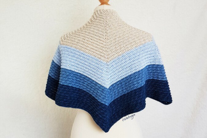 Crochet Shawl Pattern "Nordseestrand"