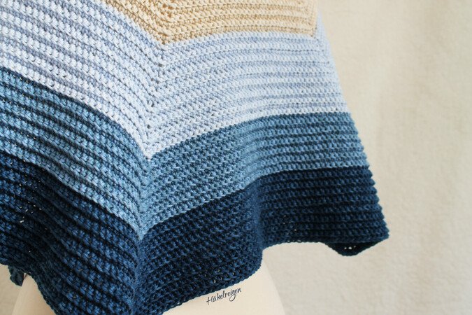 Crochet Shawl Pattern "Nordseestrand"