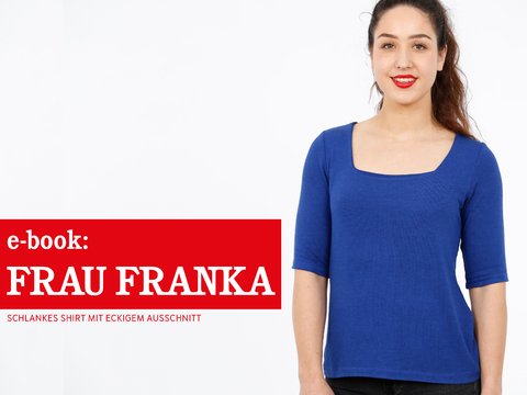 FRAU FRANKA • schlankes Shirt mit eckigem Ausschnitt, e-book