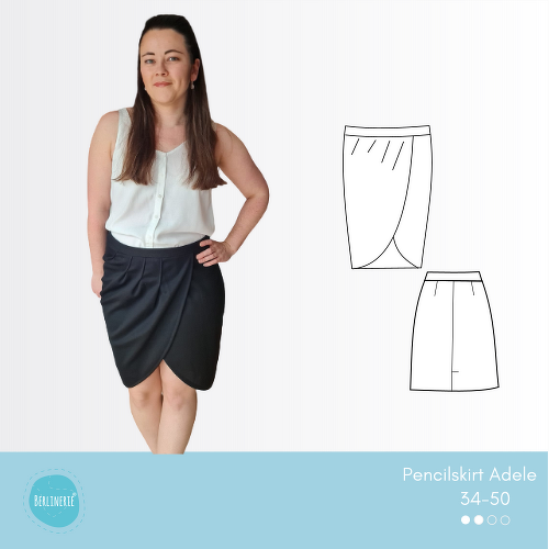 Pencilskirt Adele Gr. 34-50 + Beamerdatei