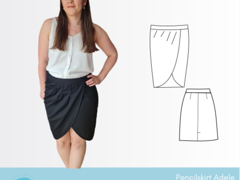 Pencilskirt Adele Gr. 34-50 + Beamerdatei