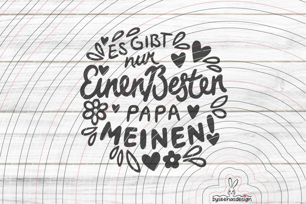 Nur einen besten Papa Plotterdatei SVG DXF - Bild 2