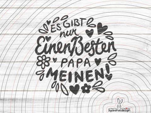 Nur einen besten Papa Plotterdatei SVG DXF