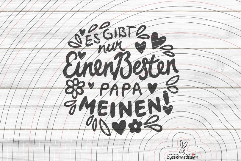 Nur einen besten Papa Plotterdatei SVG DXF
