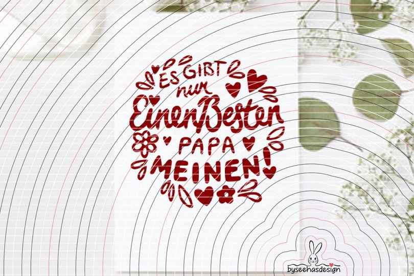 Nur einen besten Papa Plotterdatei SVG DXF