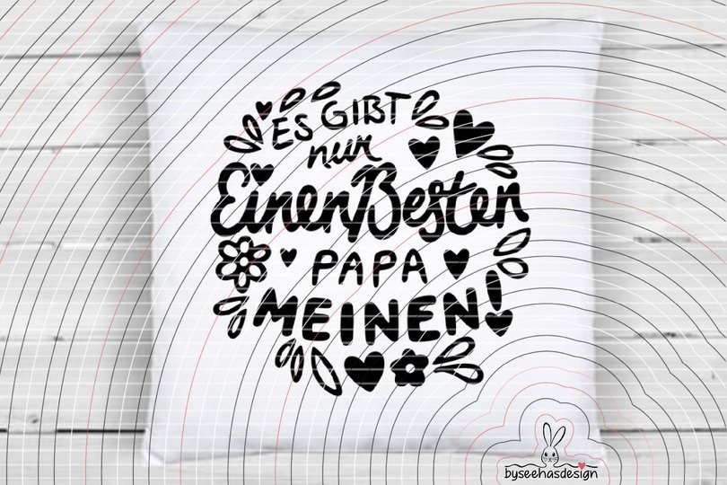 Nur einen besten Papa Plotterdatei SVG DXF