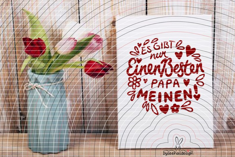 Nur einen besten Papa Plotterdatei SVG DXF