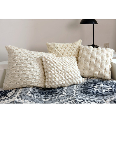 Strickanleitung: Home und Deko-Kissen Timber