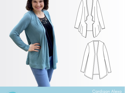 Cardigan Alexa Gr. 34-50 + Beamerdatei