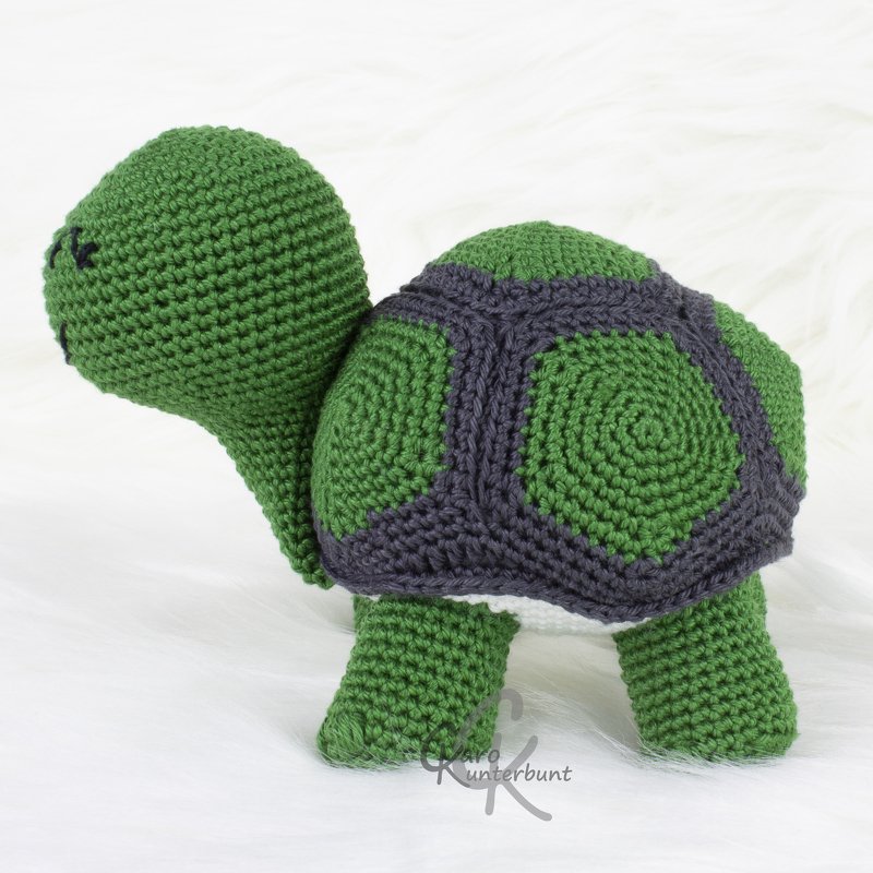 Schildkröte Karla XL - Häkelanleitung von CaroKunterbunt - Bild 2