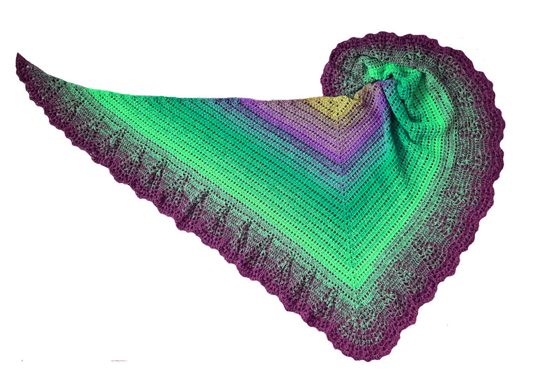 Häkelanleitung Dreieckstuch Lovely Tufts