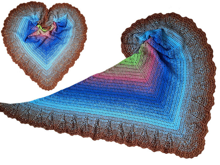 Häkelanleitung Dreieckstuch Lovely Tufts