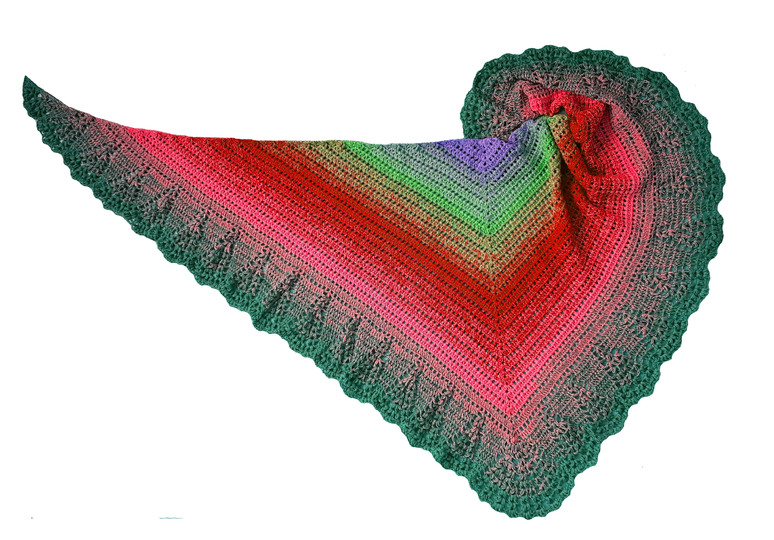 Häkelanleitung Dreieckstuch Lovely Tufts