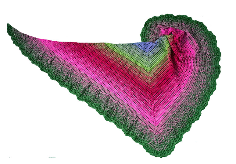 Häkelanleitung Dreieckstuch Lovely Tufts