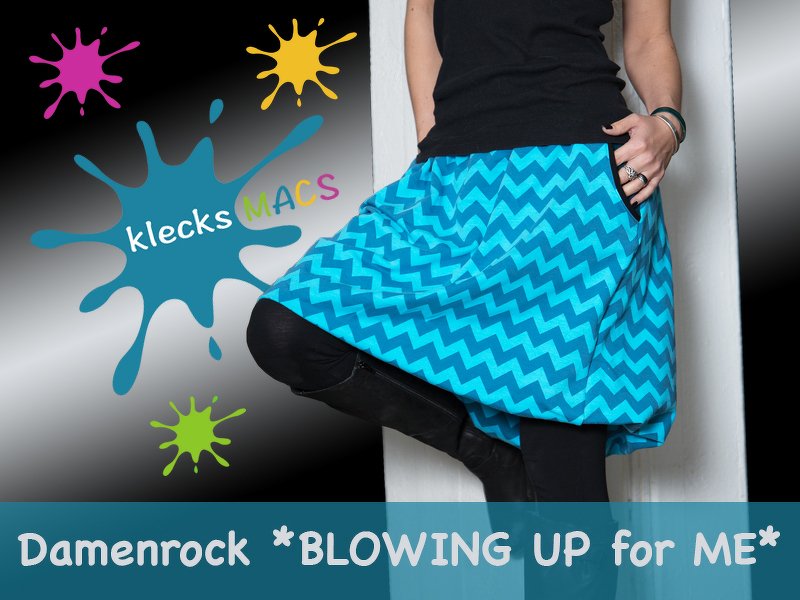 Damen Rock *BLOWING UP for ME* von klecksMACS - Nähanleitung