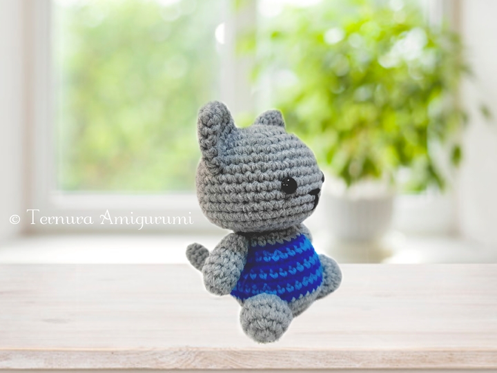 Crochet pattern Myllu kitten PDF Ternura Amigurumi English- Deutsch- Dutch