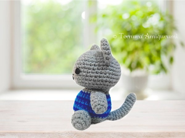 Crochet pattern Myllu kitten PDF Ternura Amigurumi English- Deutsch- Dutch