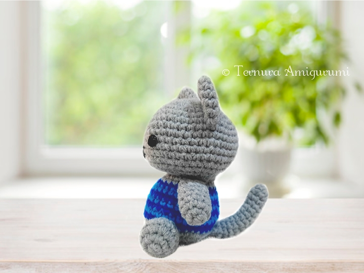Crochet pattern Myllu kitten PDF Ternura Amigurumi English- Deutsch- Dutch
