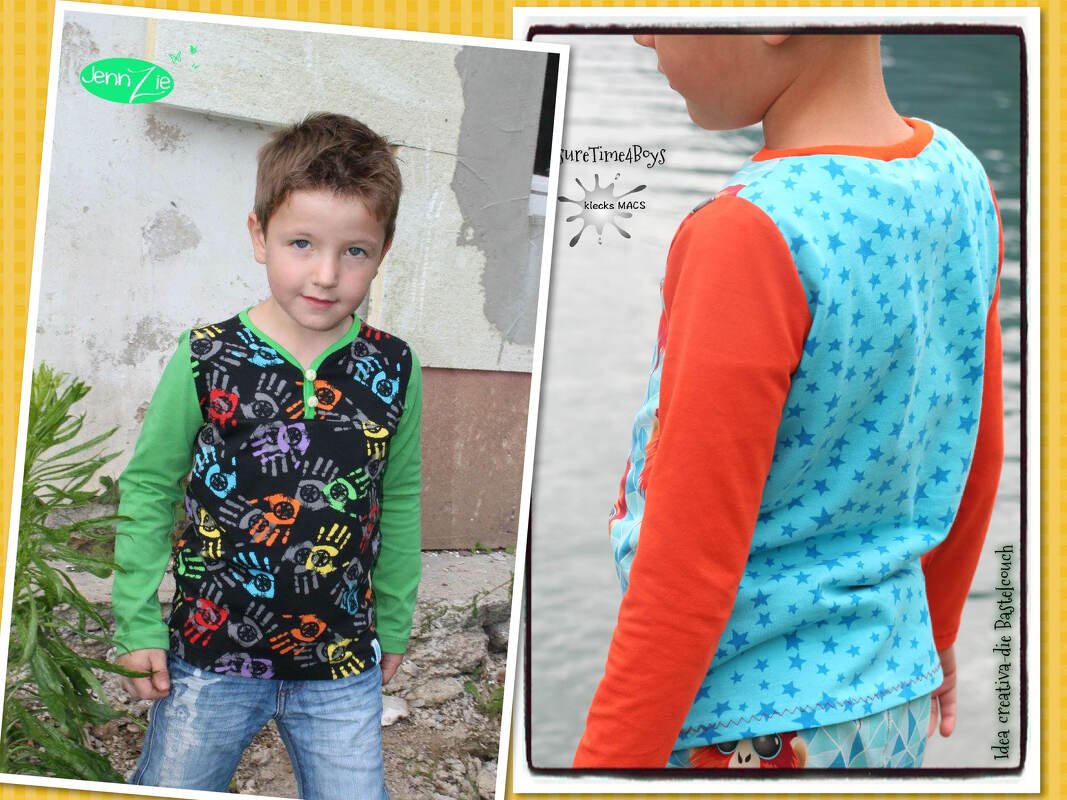 Buben Shirt *LEISURE TIME for BOYS* von klecksMACS - Nähanleitung - Bild 4