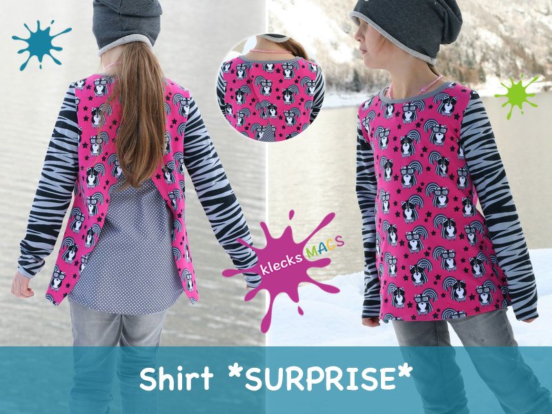 Mädchen Shirt *SURPRISE* von klecksMACS - Nähanleitung