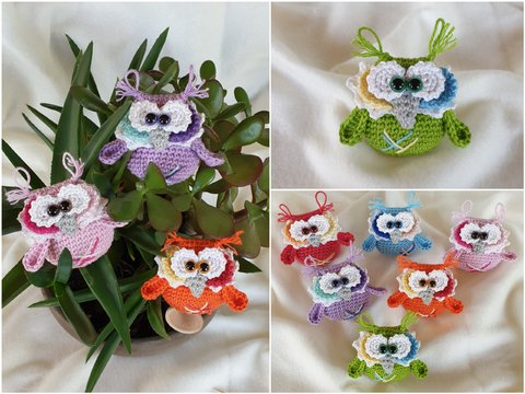 Häkelanleitung Reste Eulen