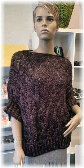 Strickanleitung Oversize Pulli oder Shirt Leila alle Größen