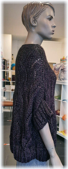 Strickanleitung Oversize Pulli oder Shirt Leila alle Größen
