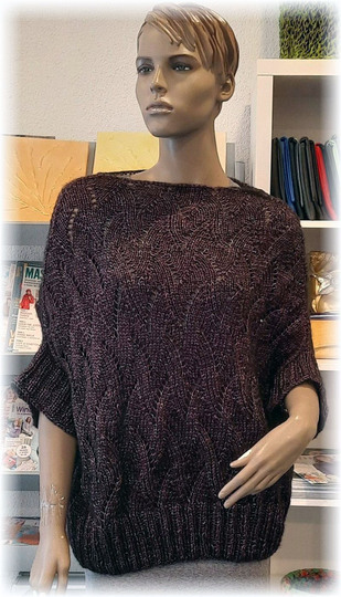 Strickanleitung Oversize Pulli oder Shirt Leila alle Größen