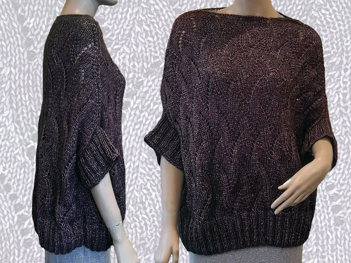 Strickanleitung Oversize Pulli oder Shirt Leila alle Größen