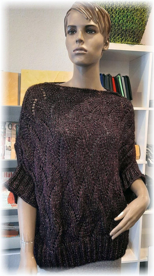 Strickanleitung Oversize Pulli oder Shirt Leila alle Größen
