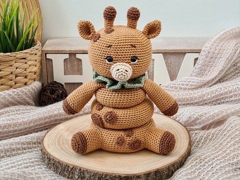 PDF Häkelanleitung Stapelturm Giraffe Nala
