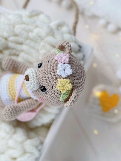 Crochet pattern Amigurumi April the bear
