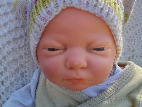 Baby Kopftuch in 2 Größen (Strickanleitung)