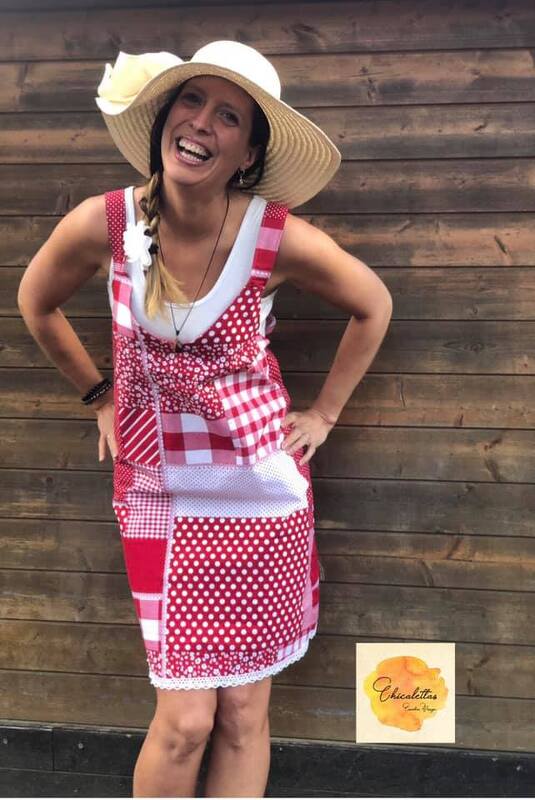 PDF-Schnittmuster Latzkleid Kendra – Feminines Design mit V-Ausschnitt