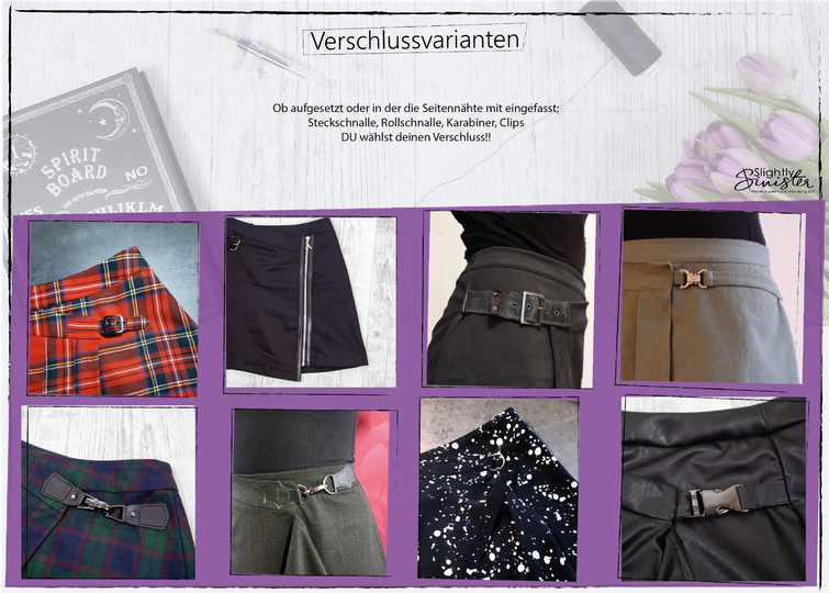 Digitales Schnittmuster & Anleitung für Damen-Wickelrock Alexis