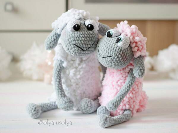 Crochet pattern "Loopy the Sheep" Plush Stuffed amigurumi