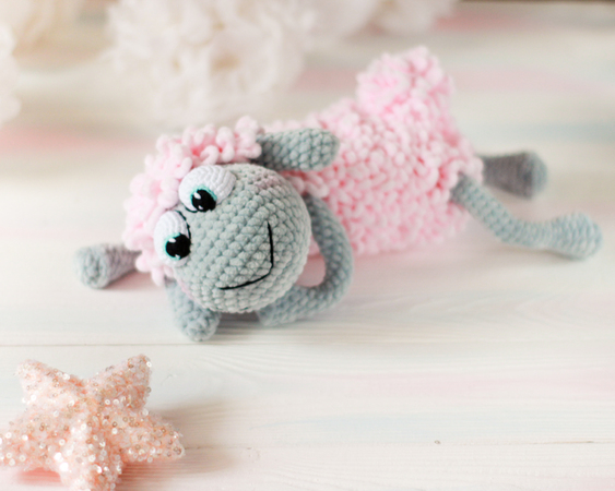 Crochet pattern "Loopy the Sheep" Plush Stuffed amigurumi