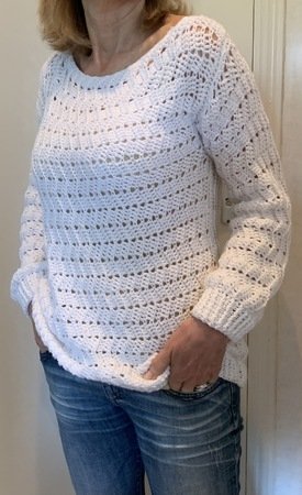 Pattern The EZ Breezy White Sweater