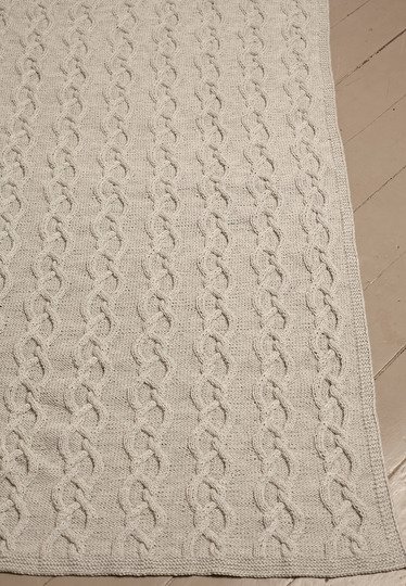 Strickanleitung: Home und Deko-Plaid Norsewood