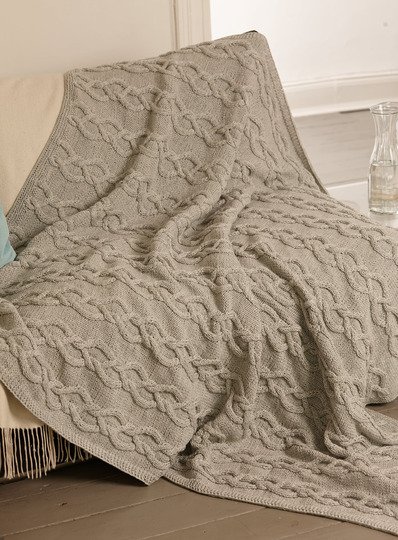 Strickanleitung: Home und Deko-Plaid Norsewood