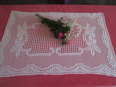 Häkelanleitung Mitteldecke  "ROSE ROMANCE"