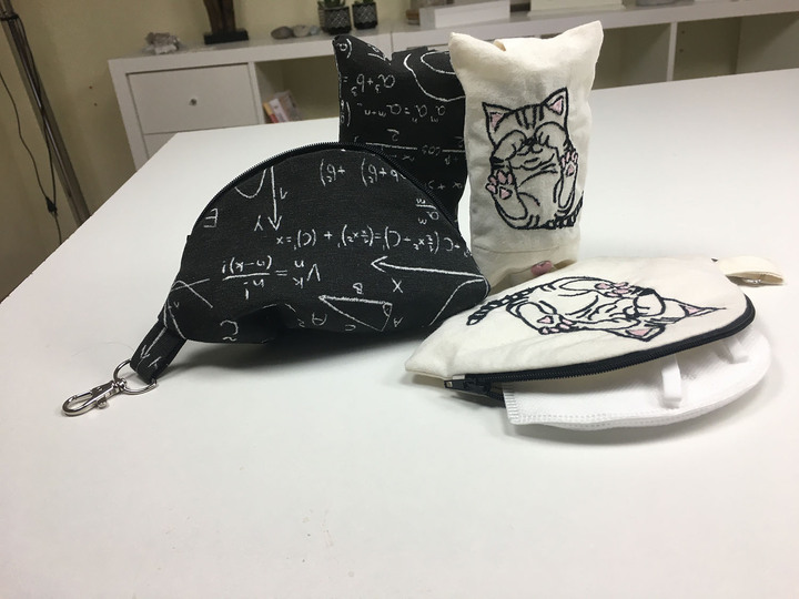 Desinfektionstäschchen nähen mit Karabinerhaken