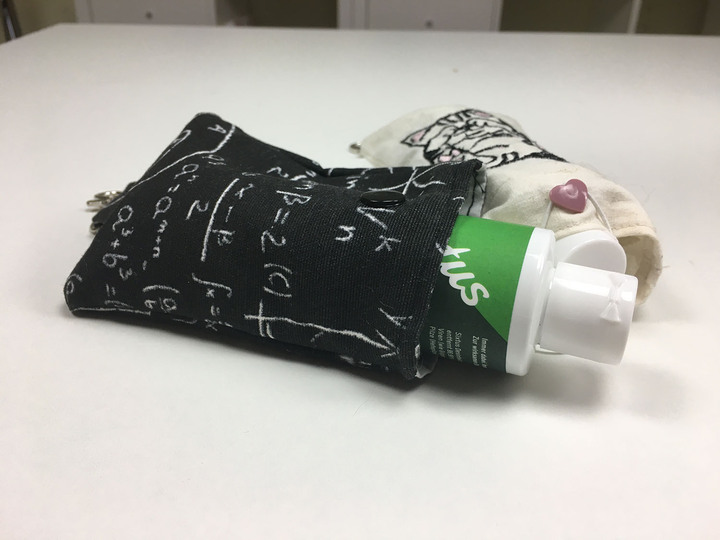 Desinfektionstäschchen nähen mit Karabinerhaken