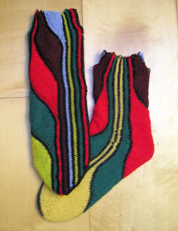Strickanleitung Socken "Karneval Rio"