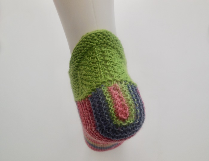 Sneakers mit erhöhtem hinteren Rand - Strickanleitung