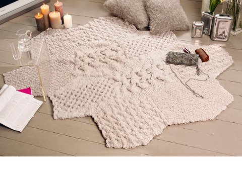 Strickanleitung: Home und Deko-Teppich Felicity